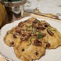 Pumpkin Ravioli with Brown Butter Sauce
