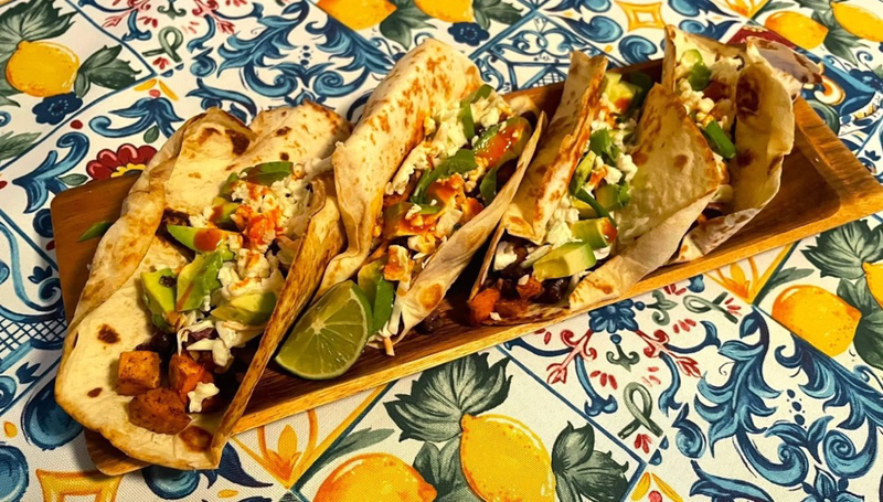 Featured image of post Sweet Potato Tacos with Spicy Coleslaw